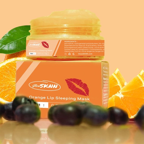 Natural Sugar Scrub Orange Hydrating Lip Sleeping Mask 4 in 1 Lip Care Set - Picture 7 of 8